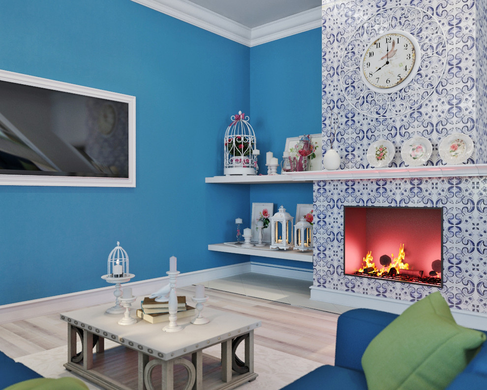 Гостиная, камин