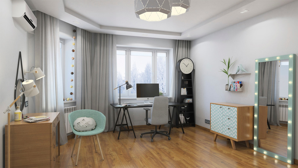 Обложка проекта: Скандинавский стиль в однокомнатной квартире