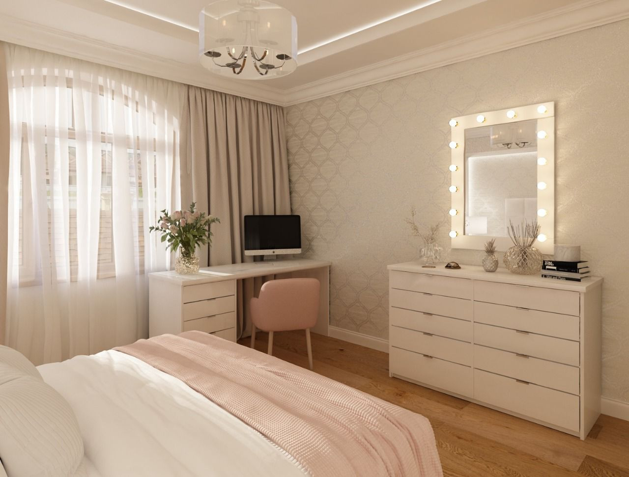 Работа над комнатой для молодой девушки