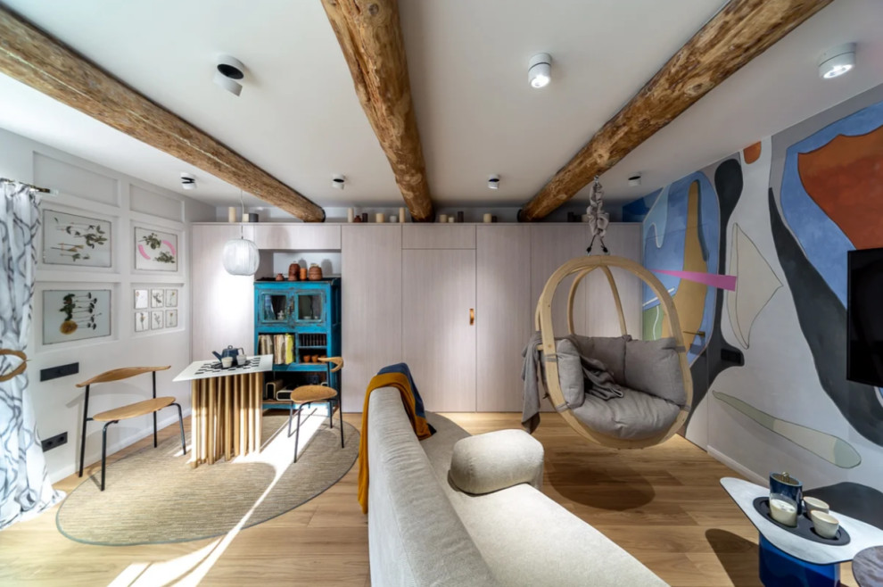 Циновки в гостиную загородного дома в стиле авангард