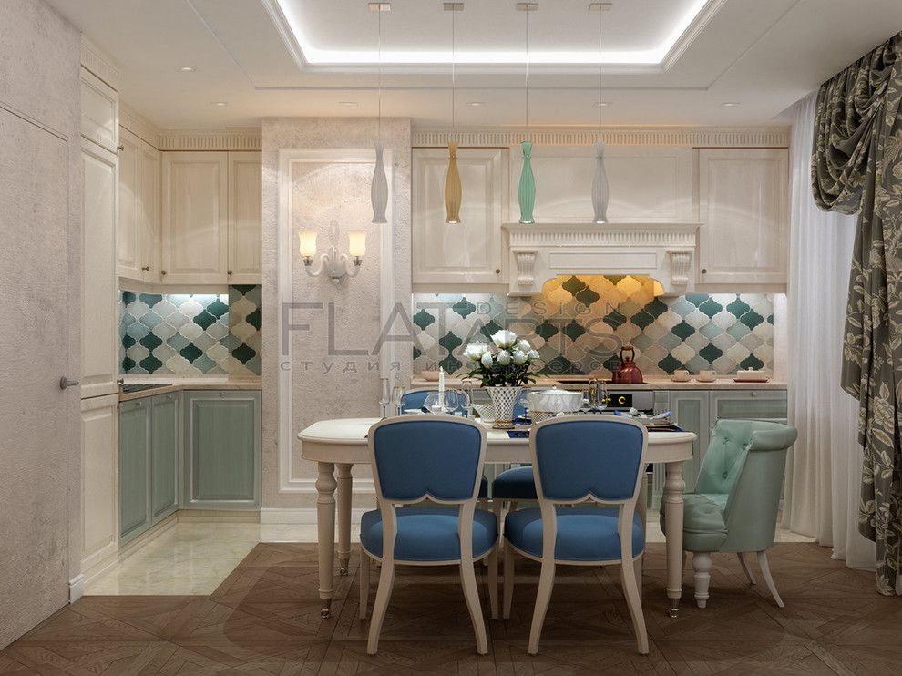 Дизайн 3-ной квартиры 90 кв.м. в стиле эклектика