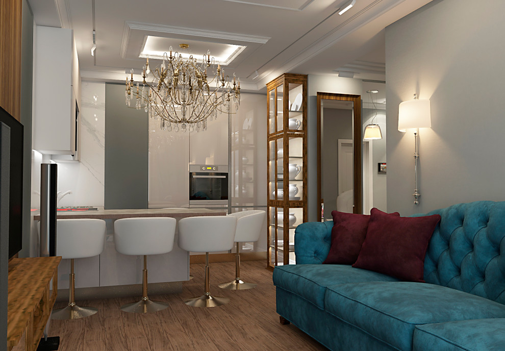 АМЕРИКАНСКАЯ КЛАССИКА DE LUXE (кухня-столовая)