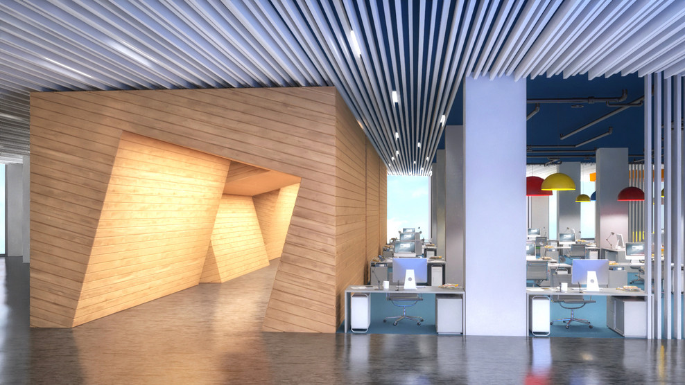 Интерьер офиса в ЖК Wellton Towers