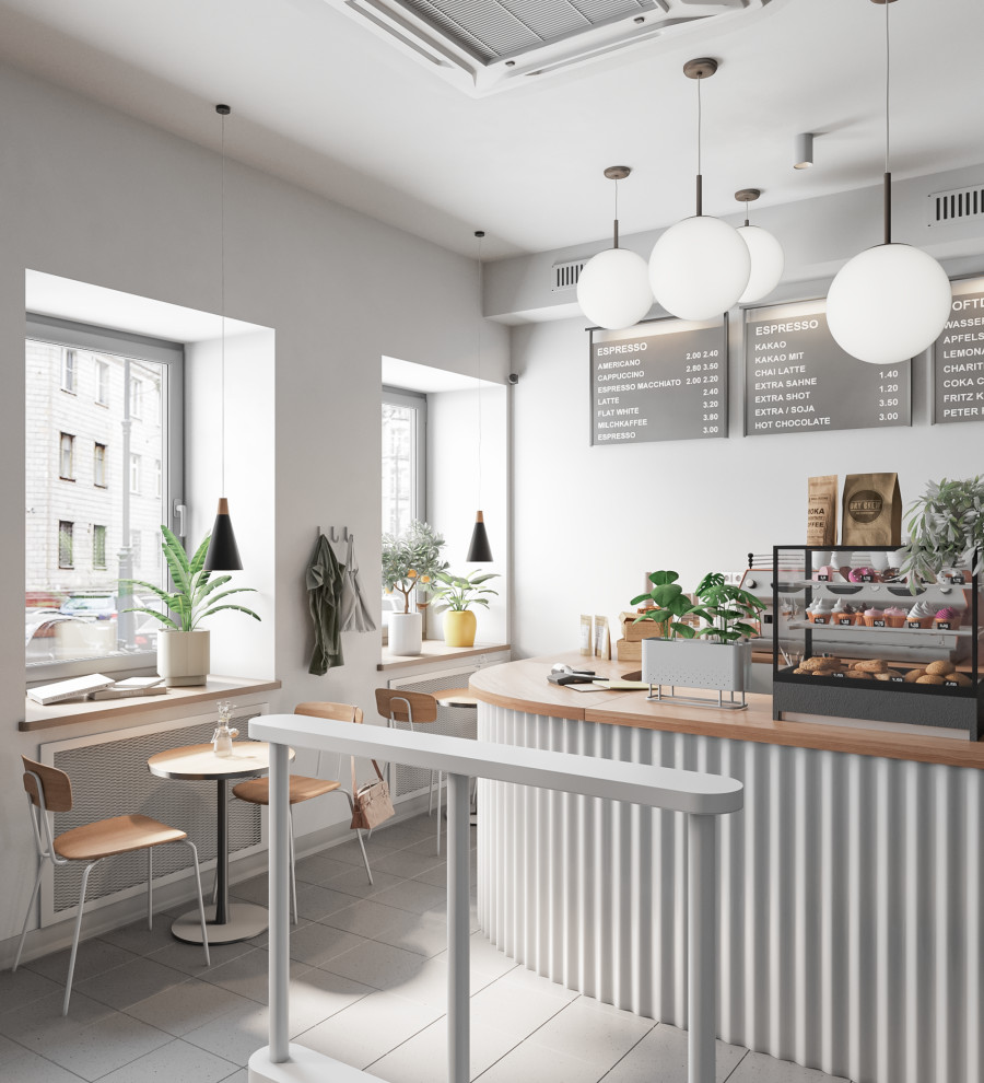 3D-визуализация Кофейни.