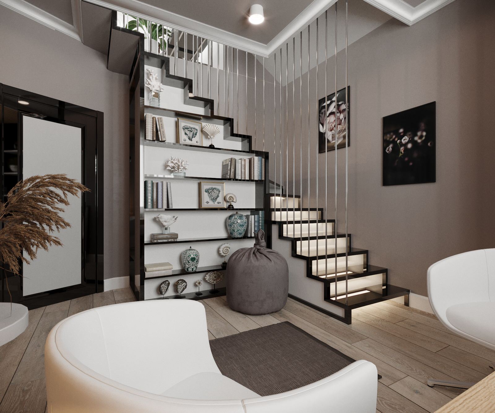 House_004_визуализация интерьера мансарды в частном доме
