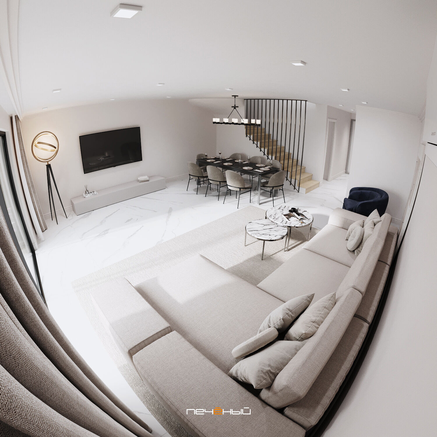 2022 Дизайн 5-комнатной виллы «Du cup duplex» в Ницце на Лазурном берегу