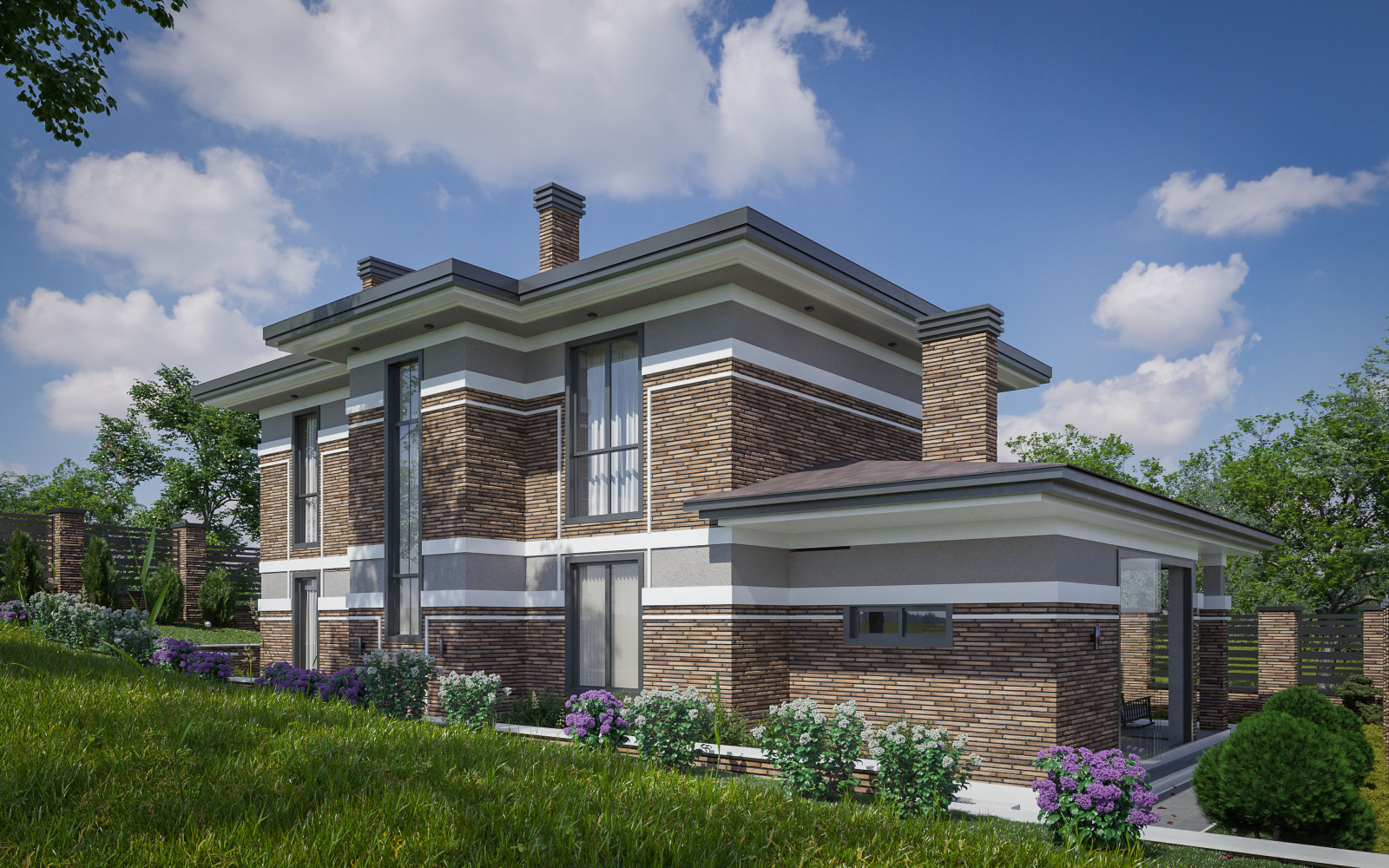 Дом в стиле Райта