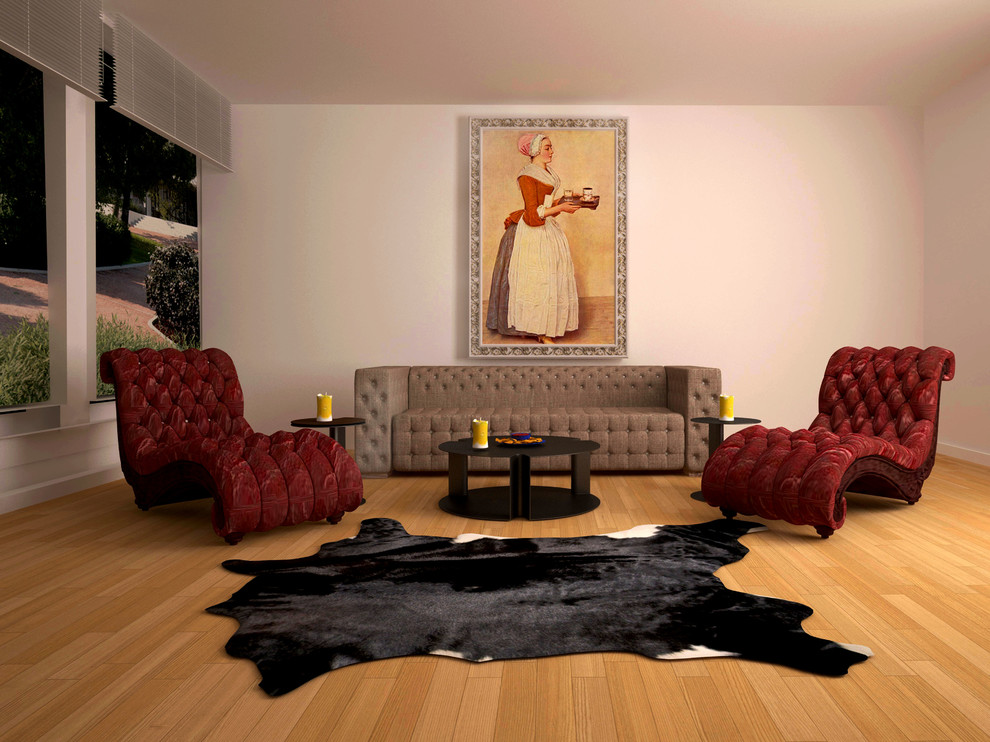 Обложка проекта: уютная комната с большими окнами с видом прекрасный сад