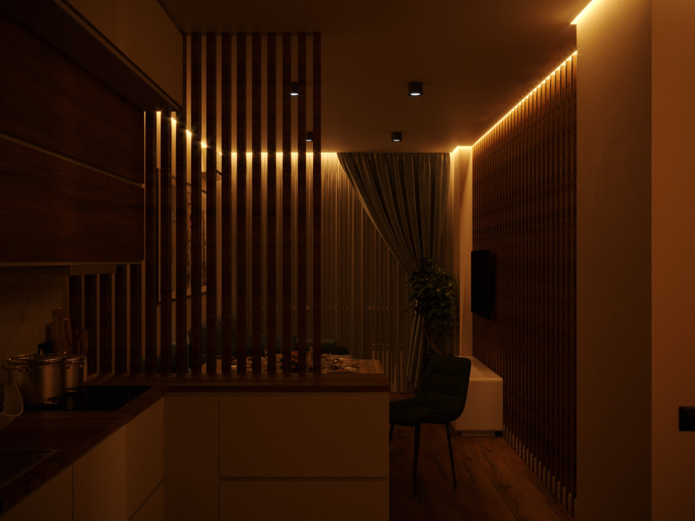 Дизайн-проект трехкомнатной квартиры.