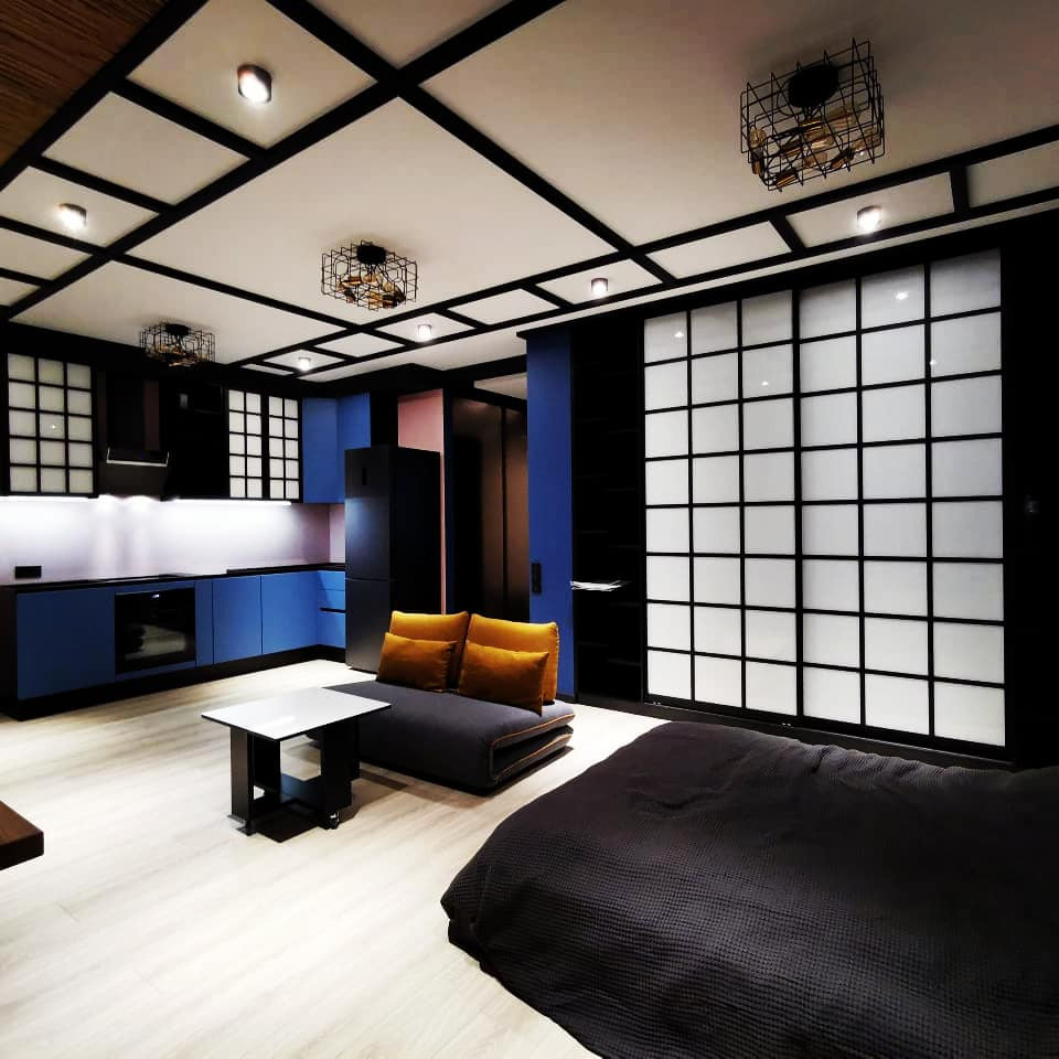 Профильные раздвижные системы,фасады в интерьере