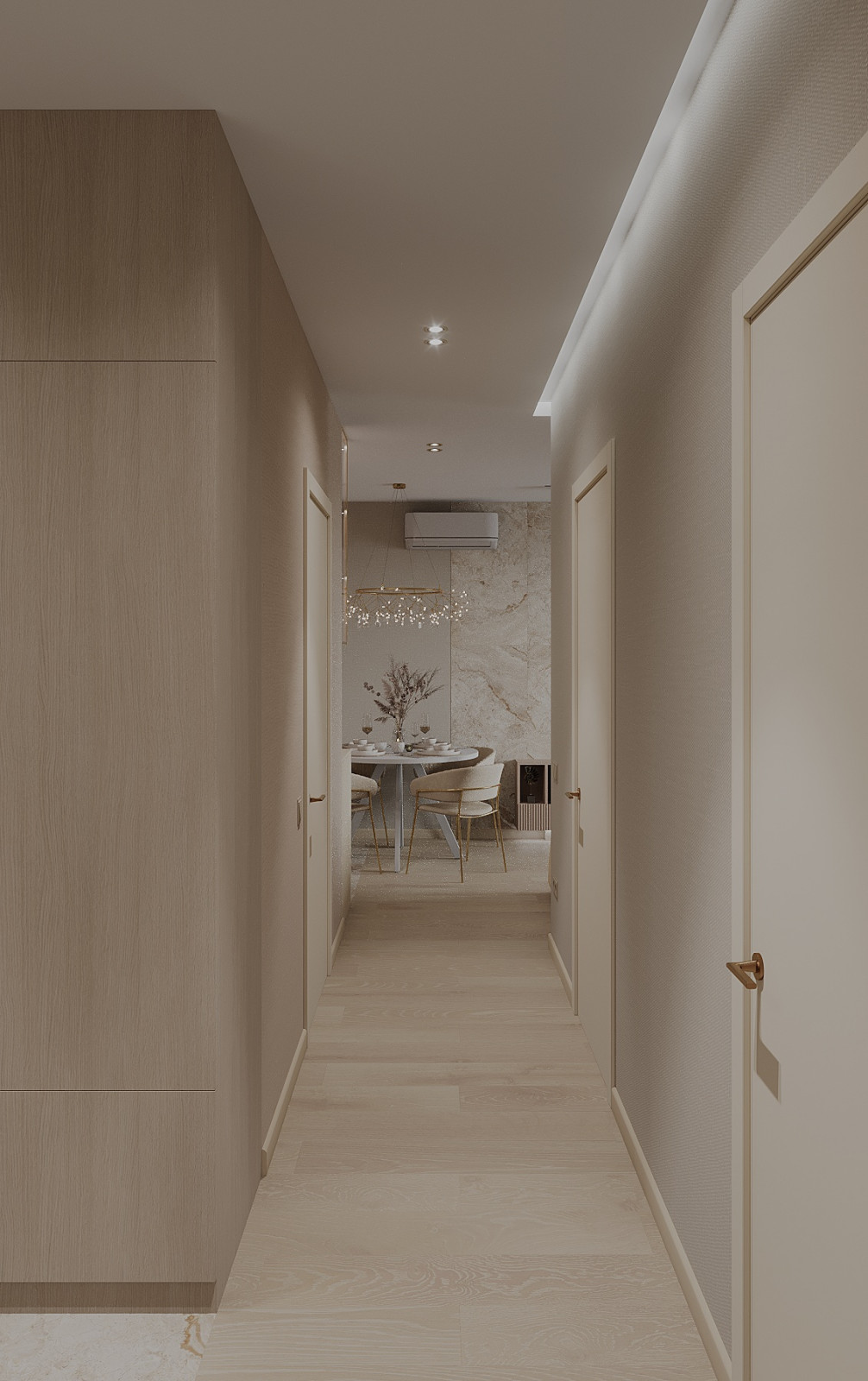 Интерьер 4-ёх комнатной квартиры_ "VANILLA LATTE"