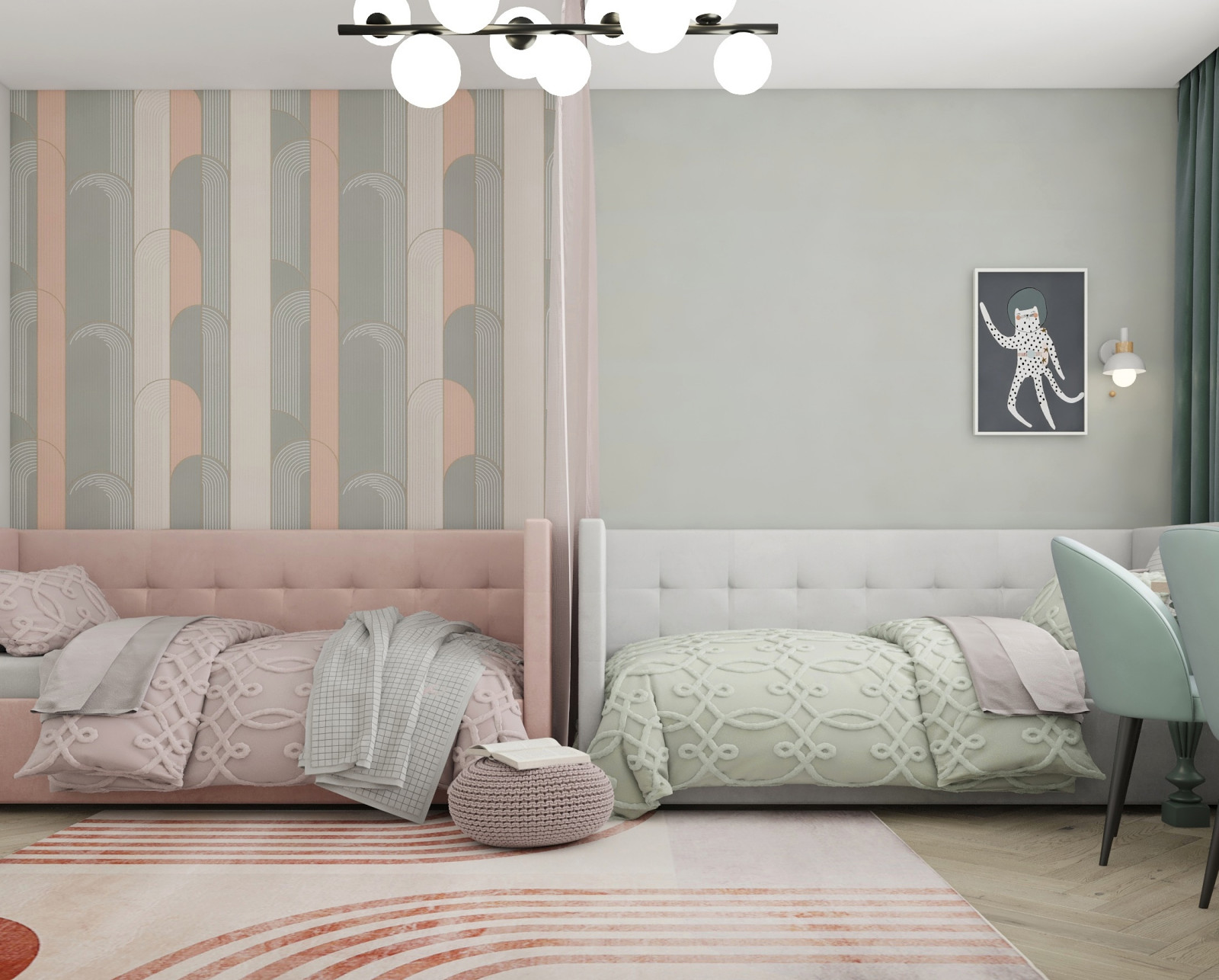 Проект квартиры для семьи в старом фонде.