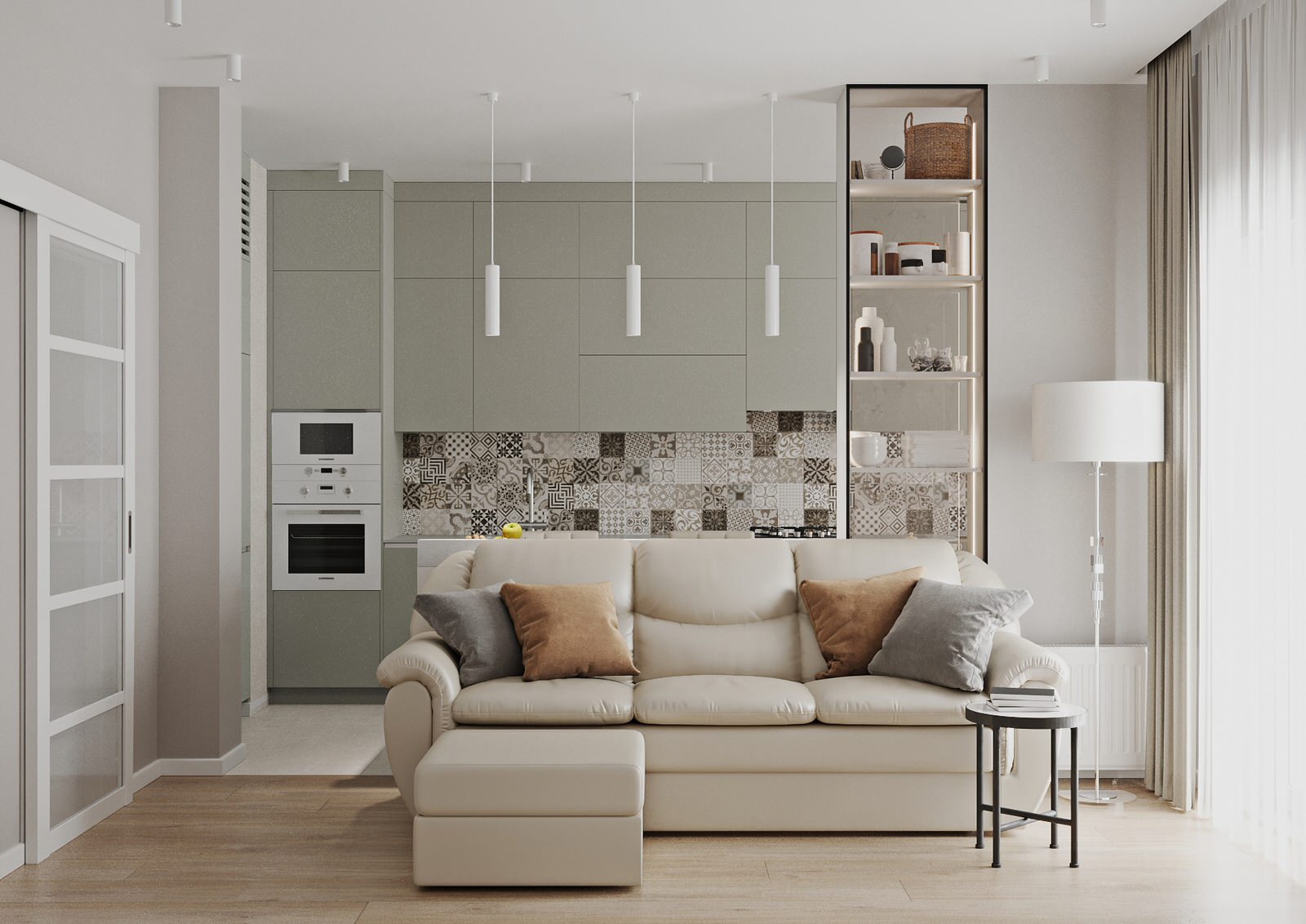 Innenarchitektur einer kleinen Wohnung