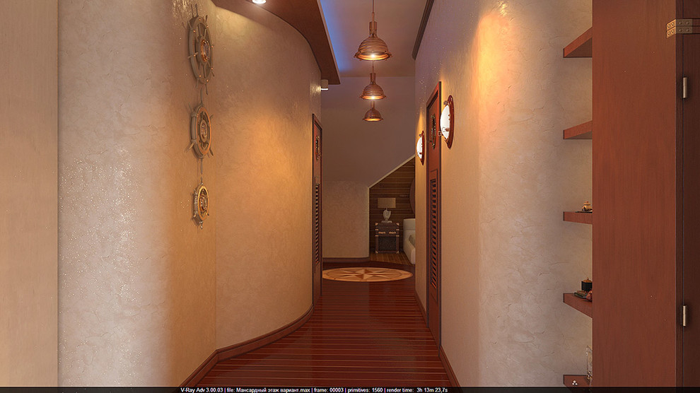 Интерьер мансардного этажа