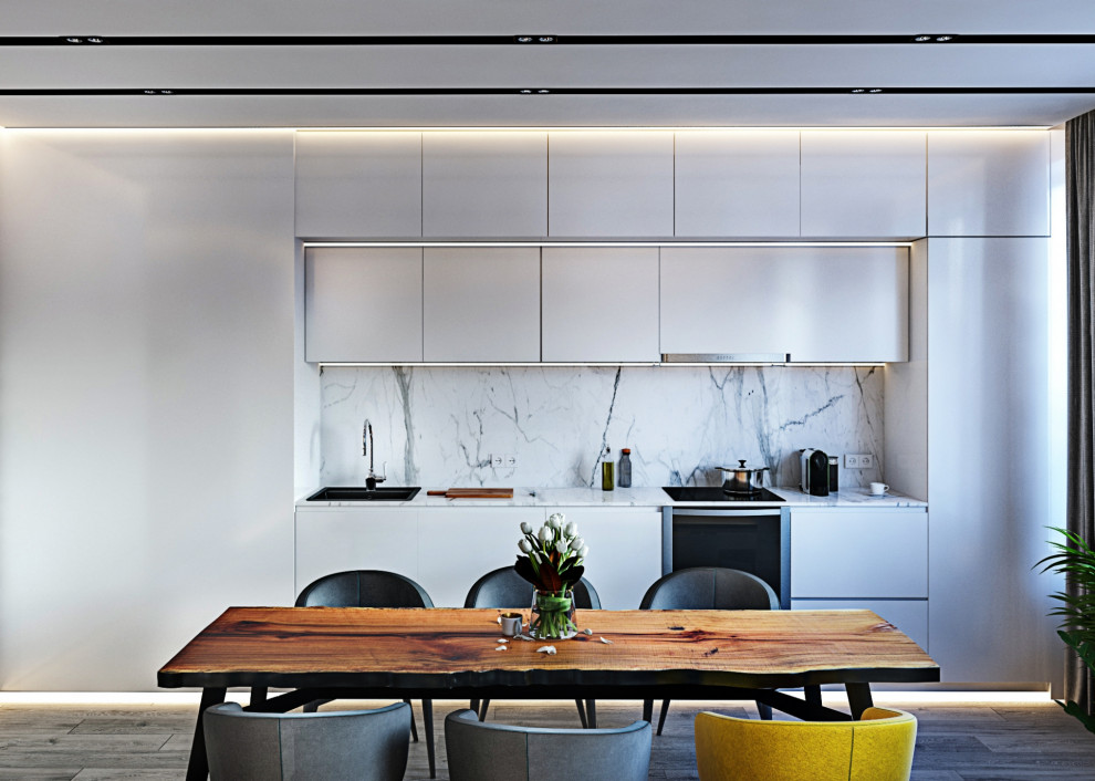 Дизайн квартиры в современном стиле в жилом квартале бизнес-класса «1147»