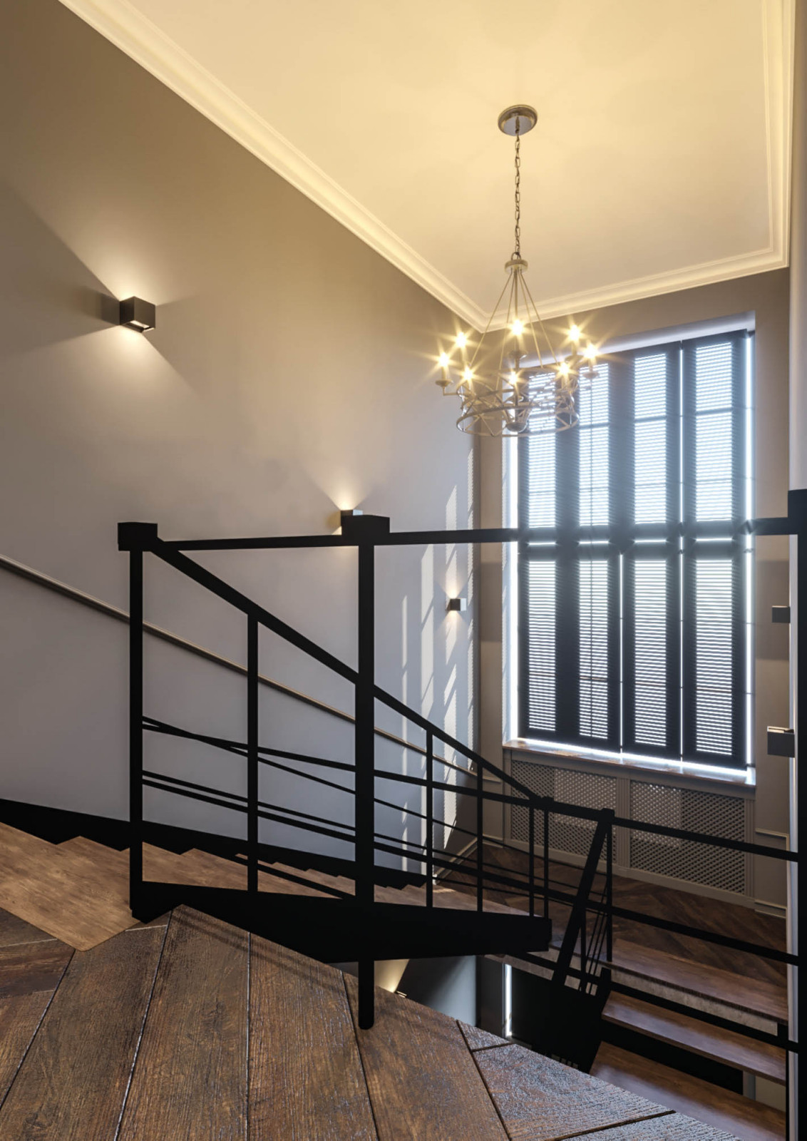 Прихожая с лестничным холлом