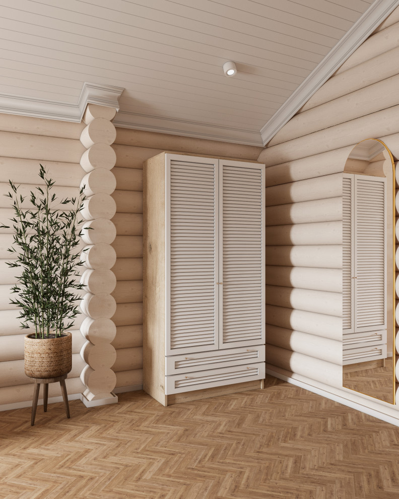 Авторский дом из бревна 135 м² для семьи с двумя детьми в КП Золотые Сосны