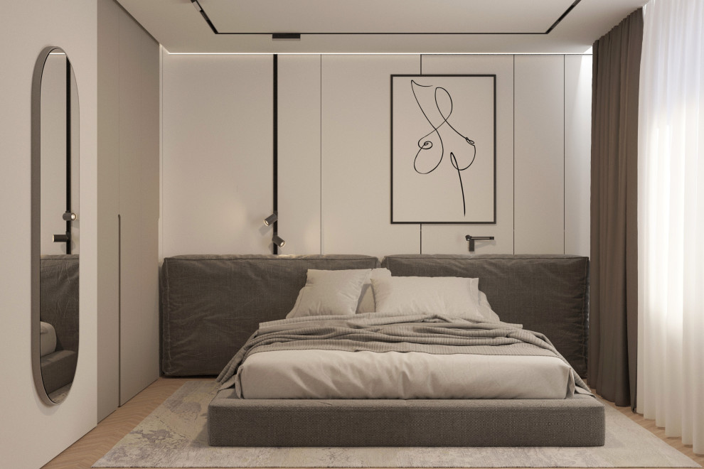 Обложка проекта: Спальня в стиле МИНИМАЛИЗМ