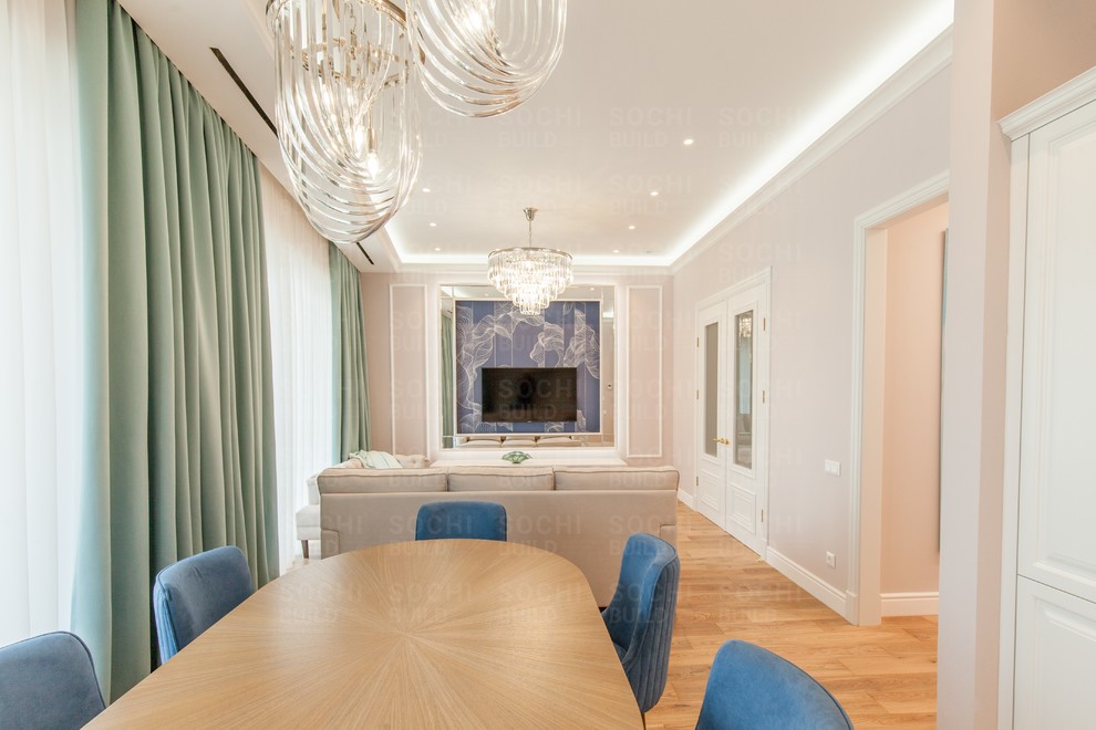 Квартира в ЖК «Актер Гэлакси», 78м², стиль: современная классика. Сочи