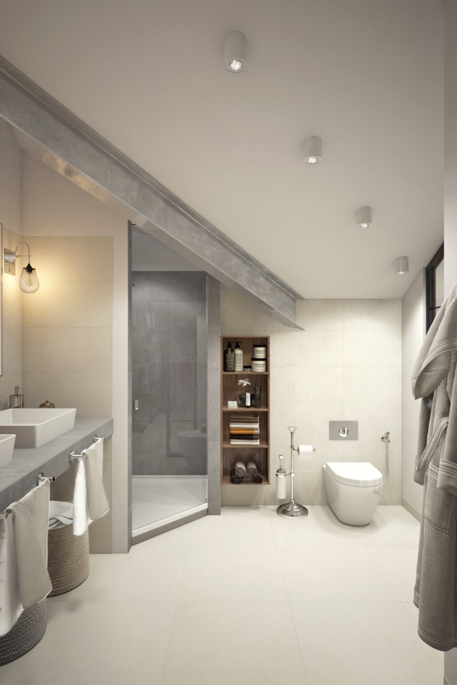 Монохромное открытое пространство