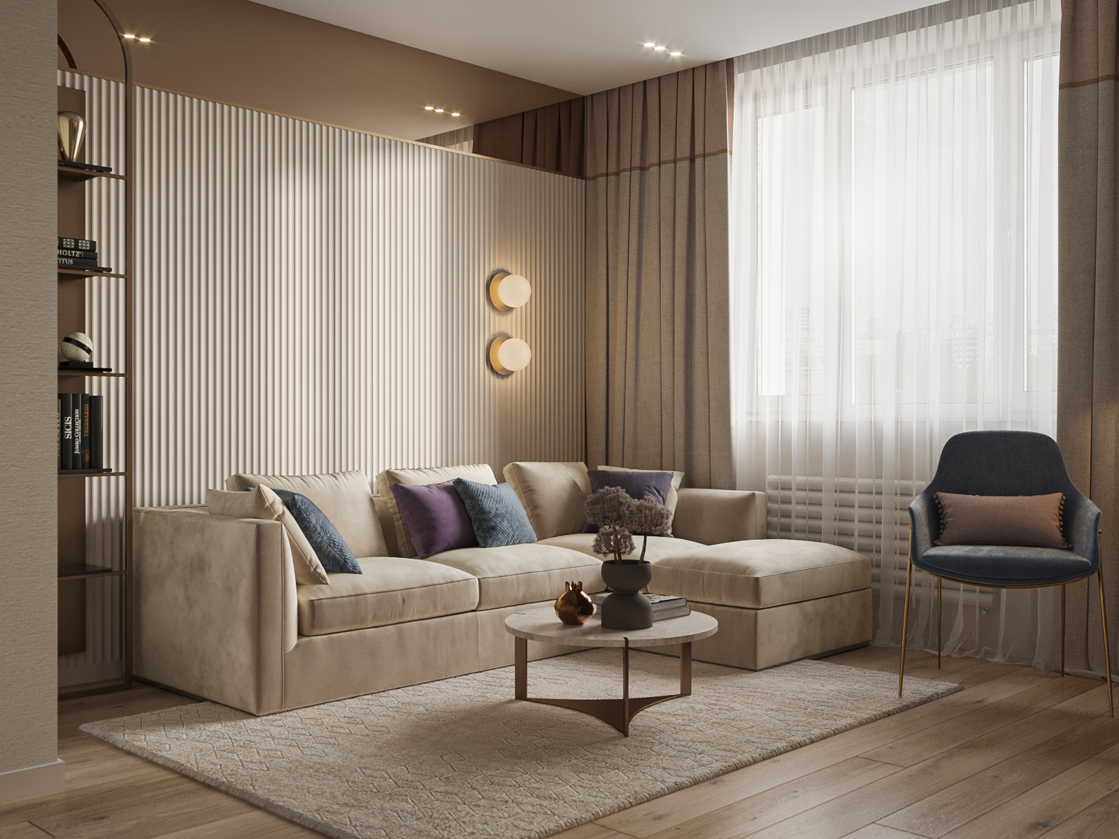 Zefir. Дизайн-проект квартиры, 60 кв.м