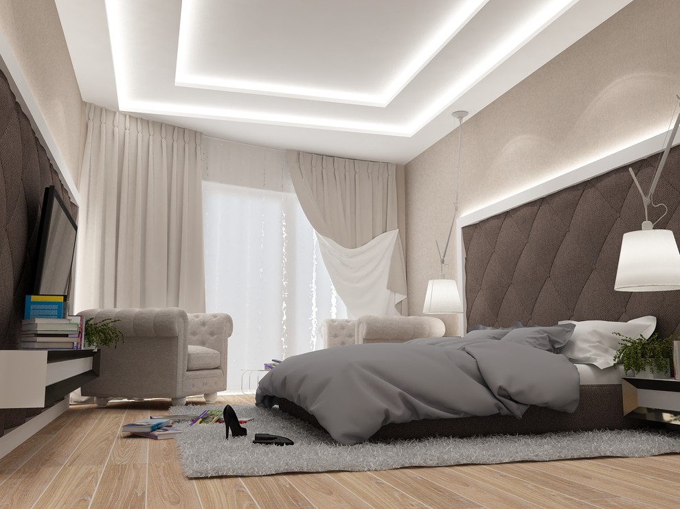 Обложка проекта: Спальня в стиле МИНИМАЛИЗМ