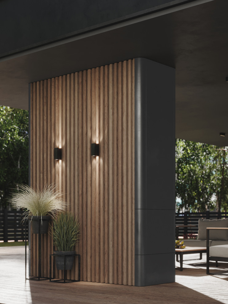 Обложка проекта: Визуализация фасада и террасы загородного дома г.Москва