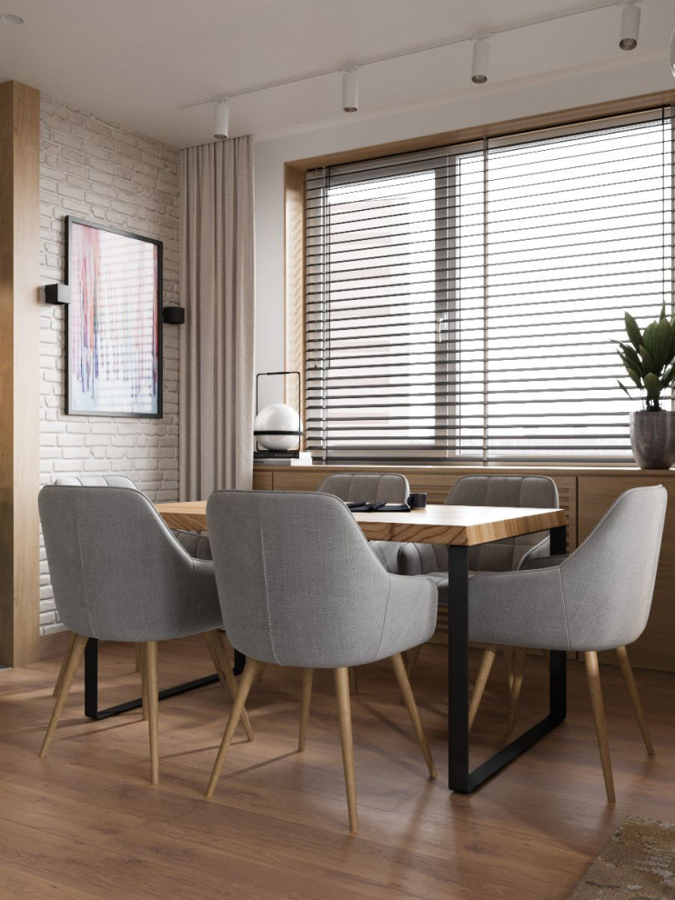 Кухня в бежево-серых тонах