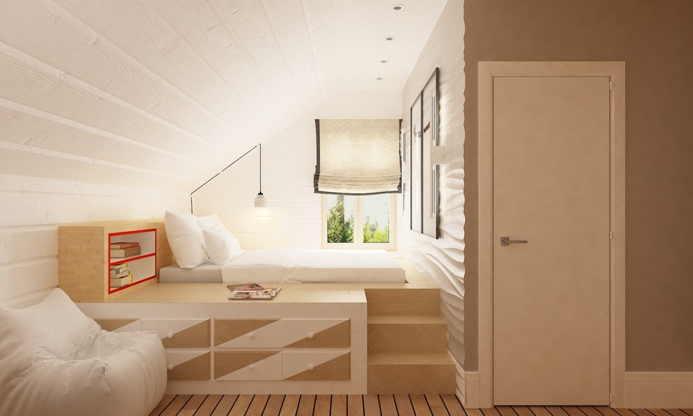 Обложка проекта: Интерьер загородного дома из оцилиндрованного бруса.