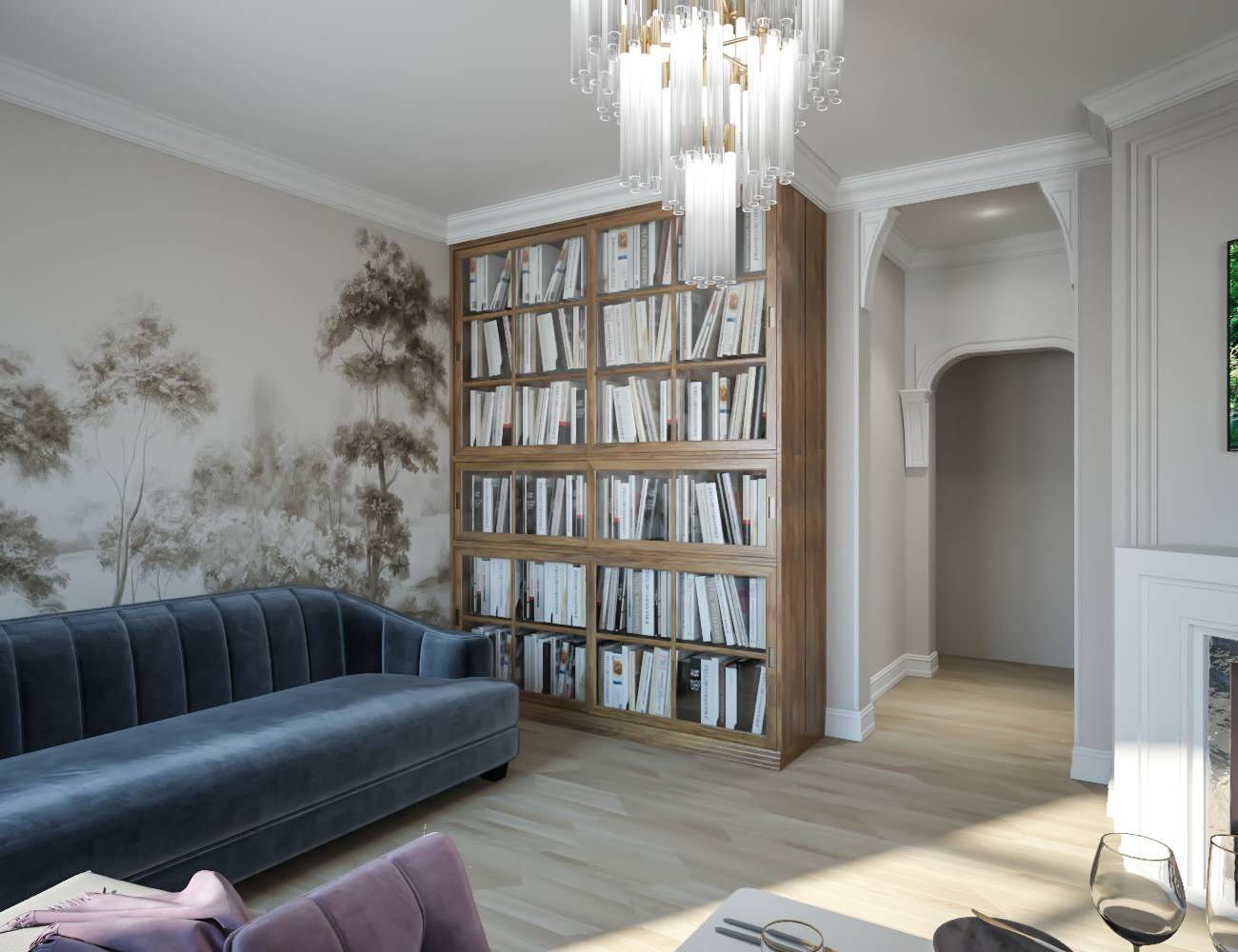 Кухня-гостиная на Московском проспекте. Старый фонд.