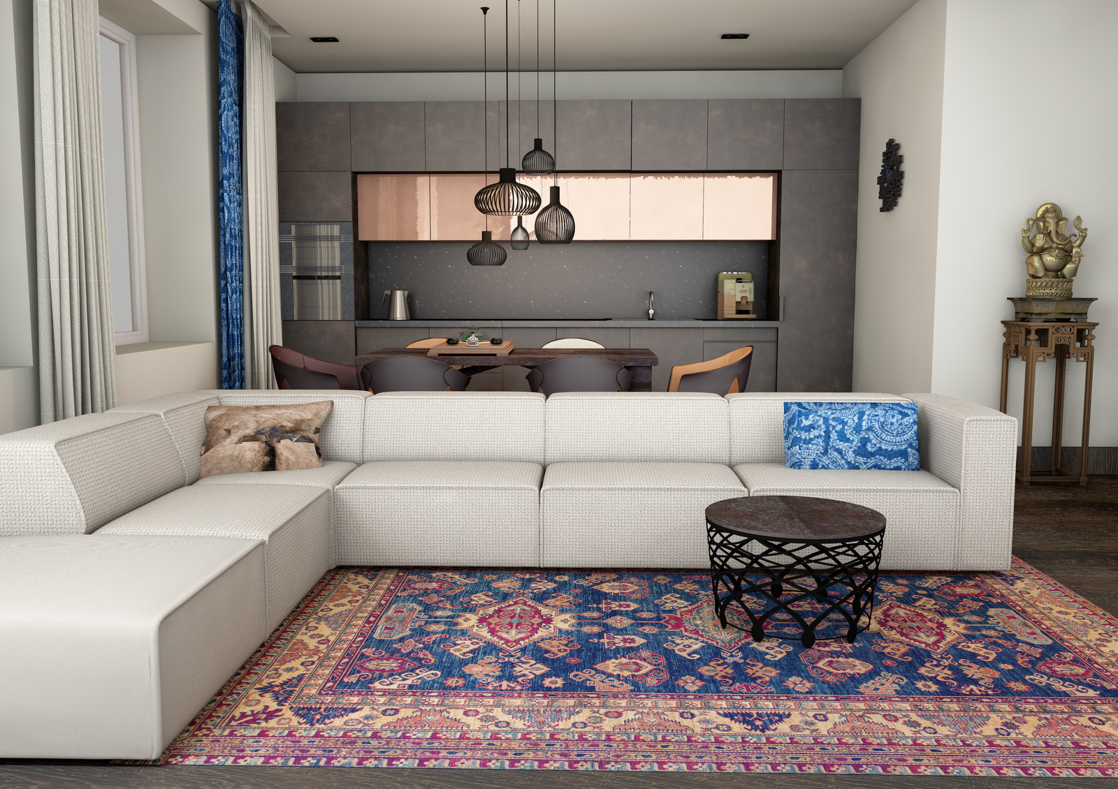 Квартира с этническими мотивами