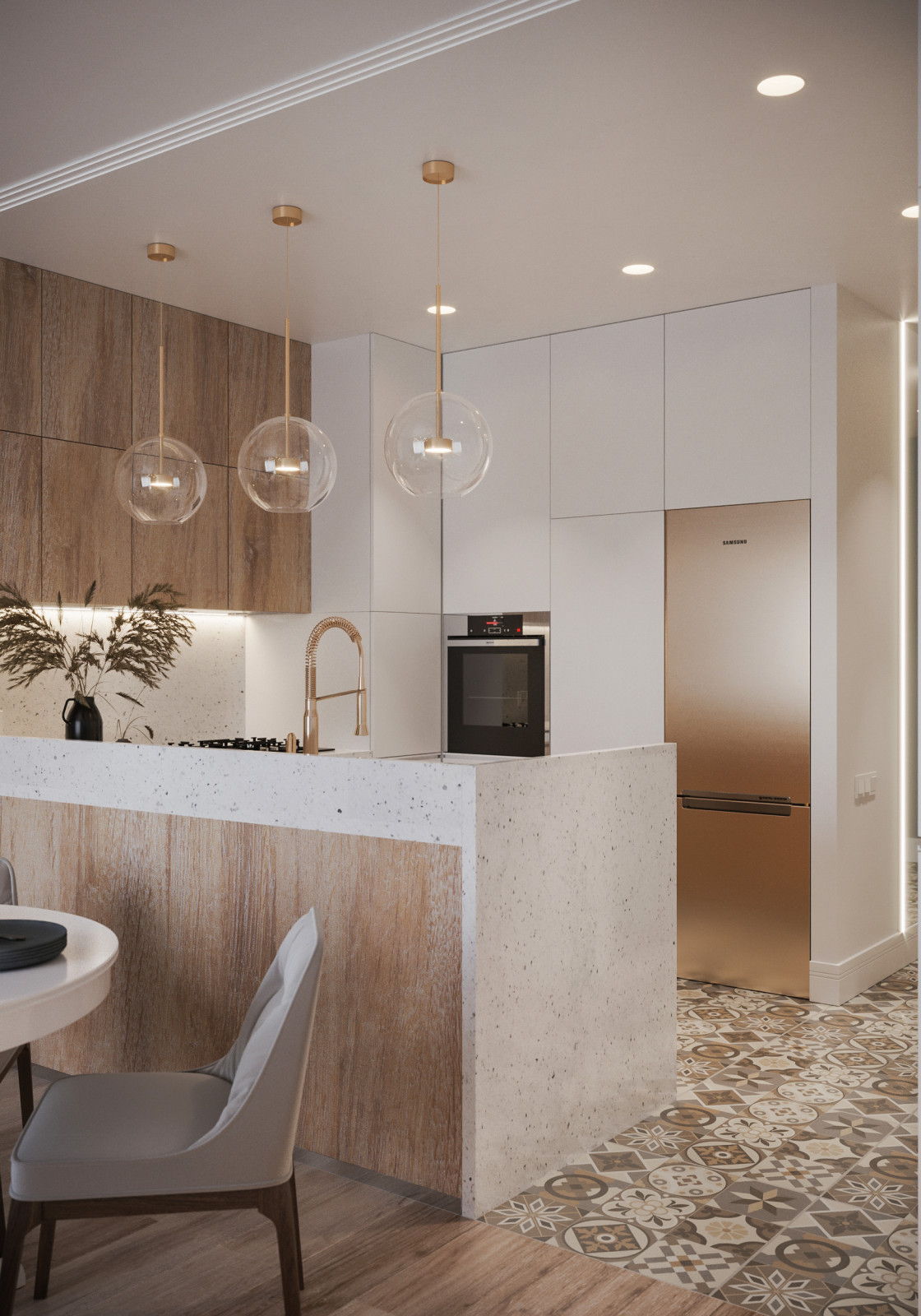 Apartamento de tres pisos