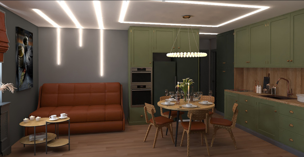 проходная кухня-студия