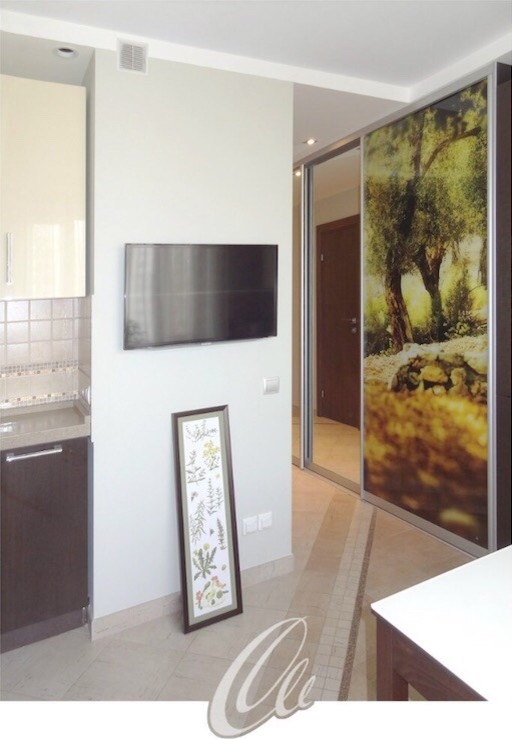 Apartment With Green Accents