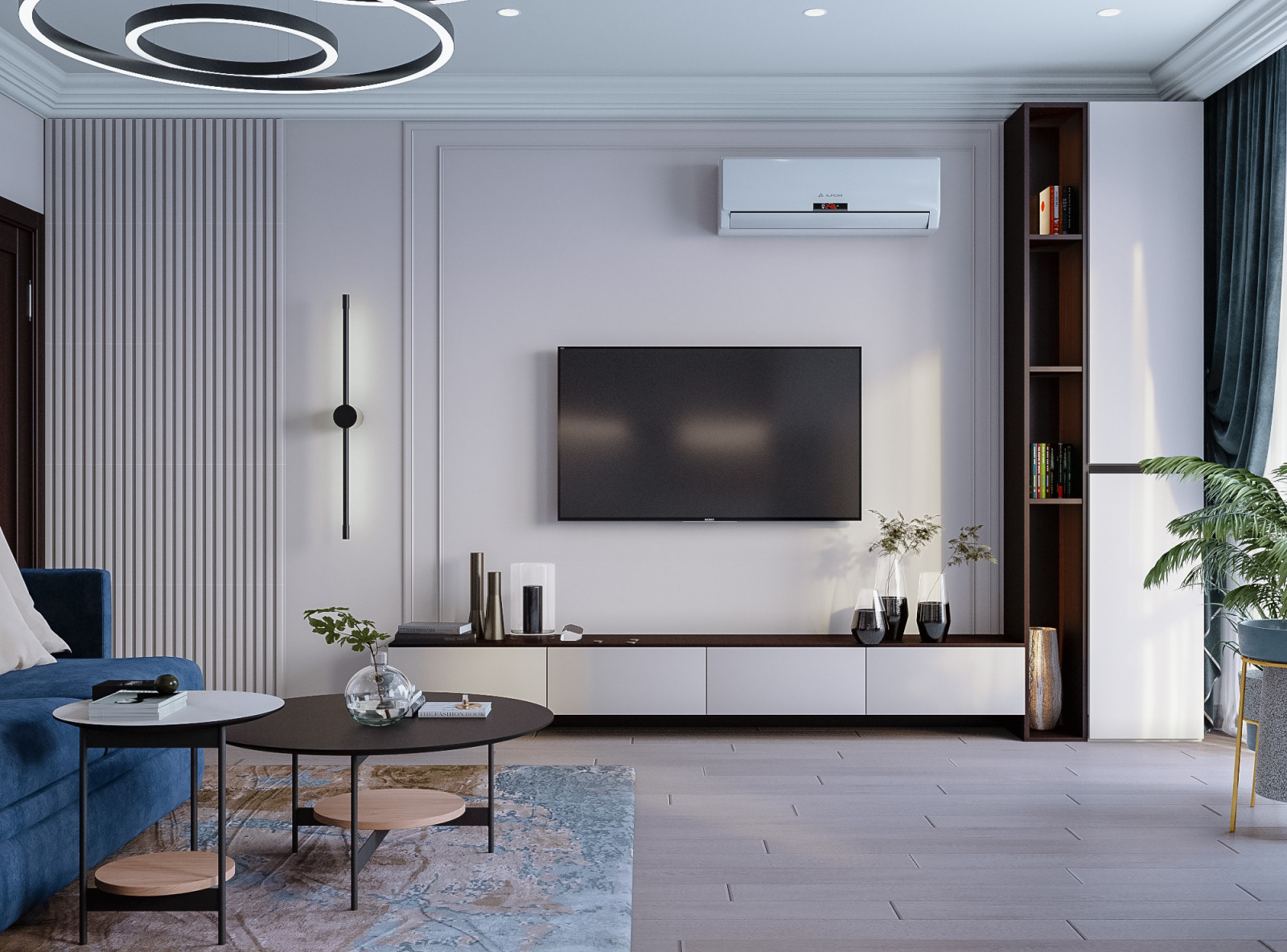 Современная квартира с элементами неоклассики