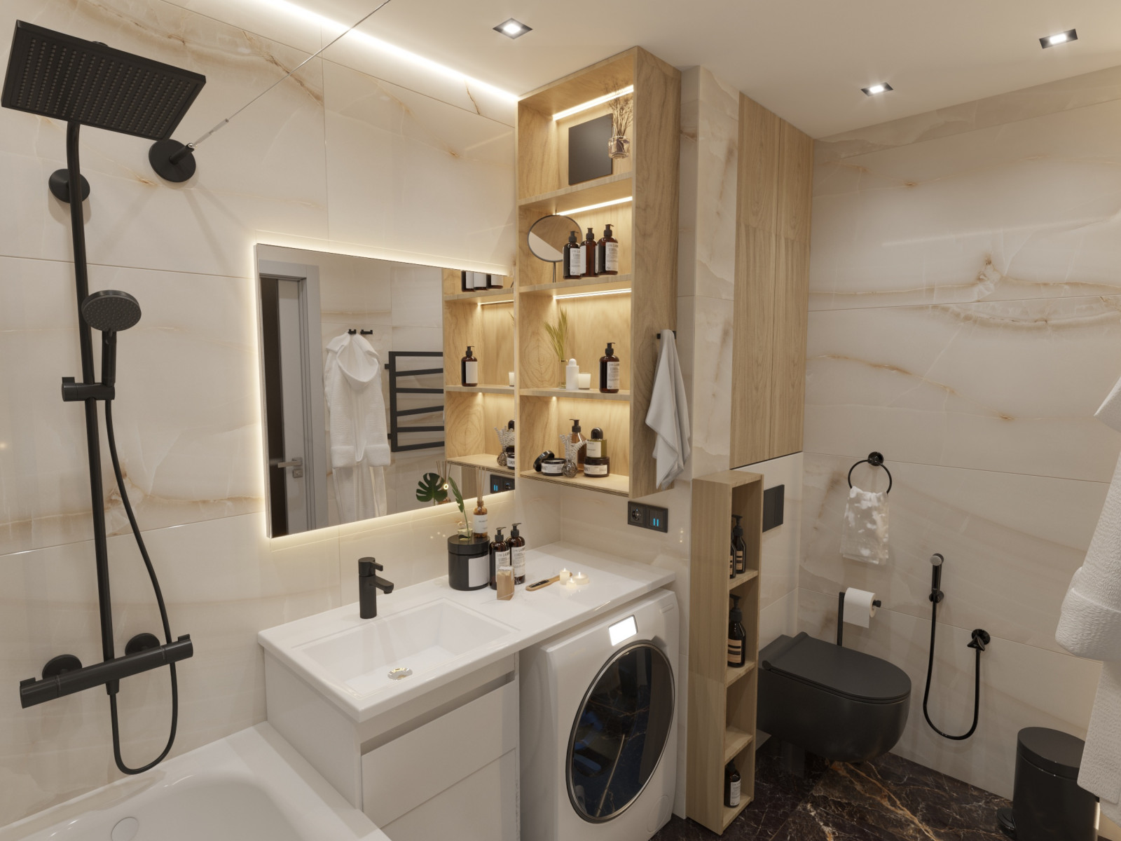 Обложка проекта: Дизайн проект ванной