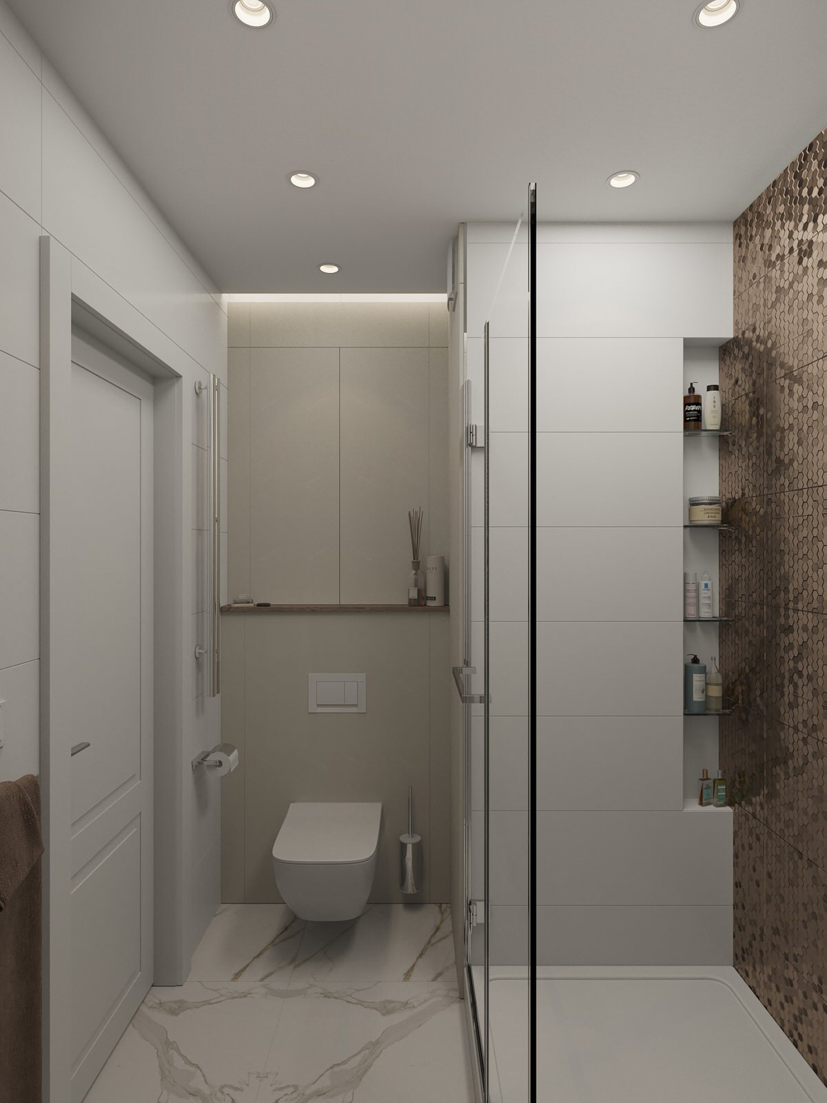 Квартира 110 м2. Природный аквамарин