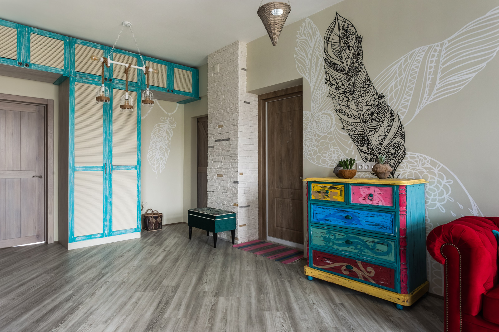 Необычная квартира в стиле Бохо Шик