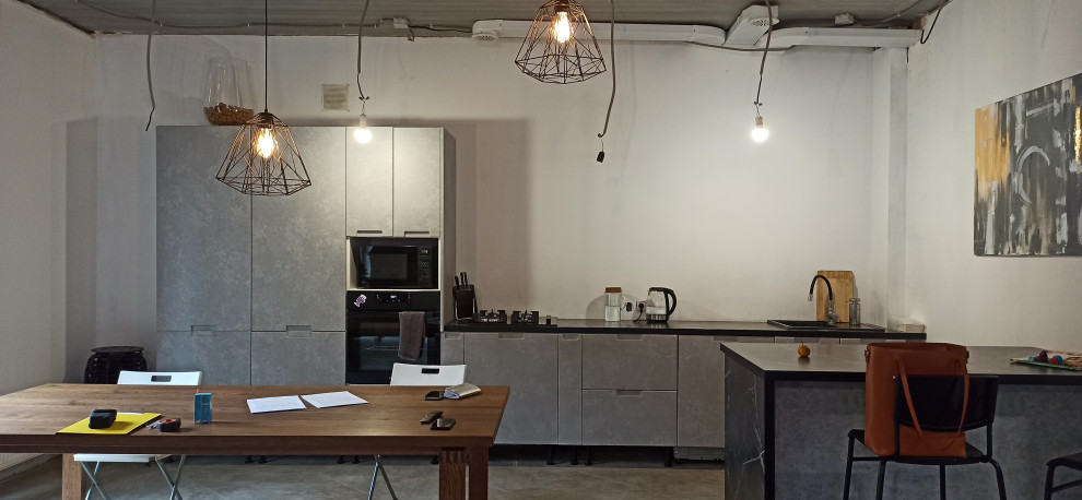 Преображение пространства кухни-гостиной в стиле Лофт