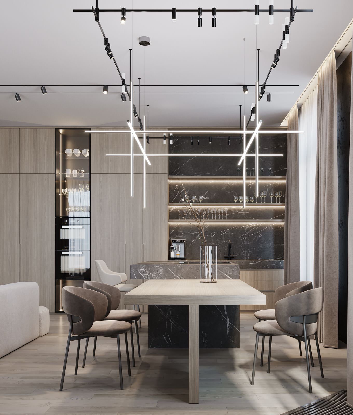 Квартира на Перовском острове 128м²