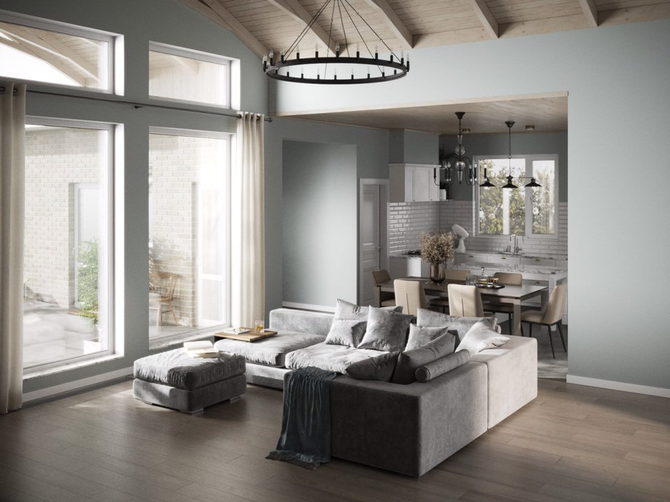 Дом в стиле "Новый Американец"