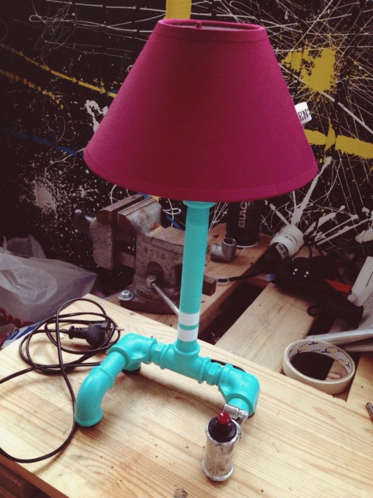 Светильники из водопроводной трубы