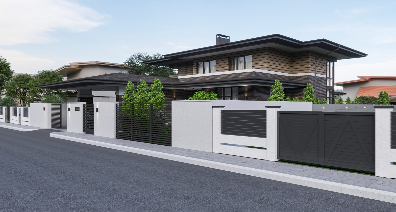 Проект дома в стиле прерий (Райта)