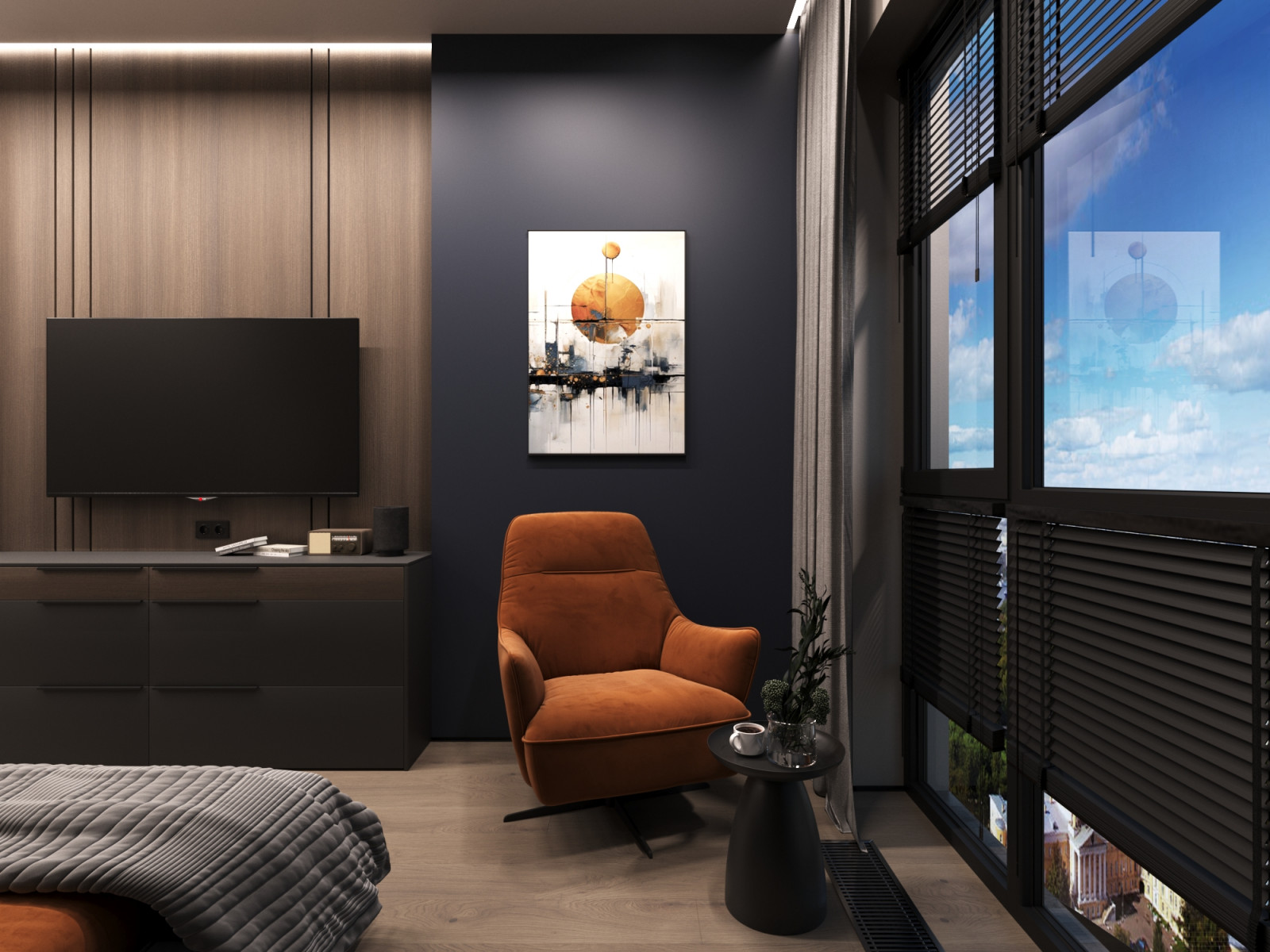 Дизайн интерьера квартиры 77 м2 с 2-мя санузлами и гардеробнойВ этом проекте каж