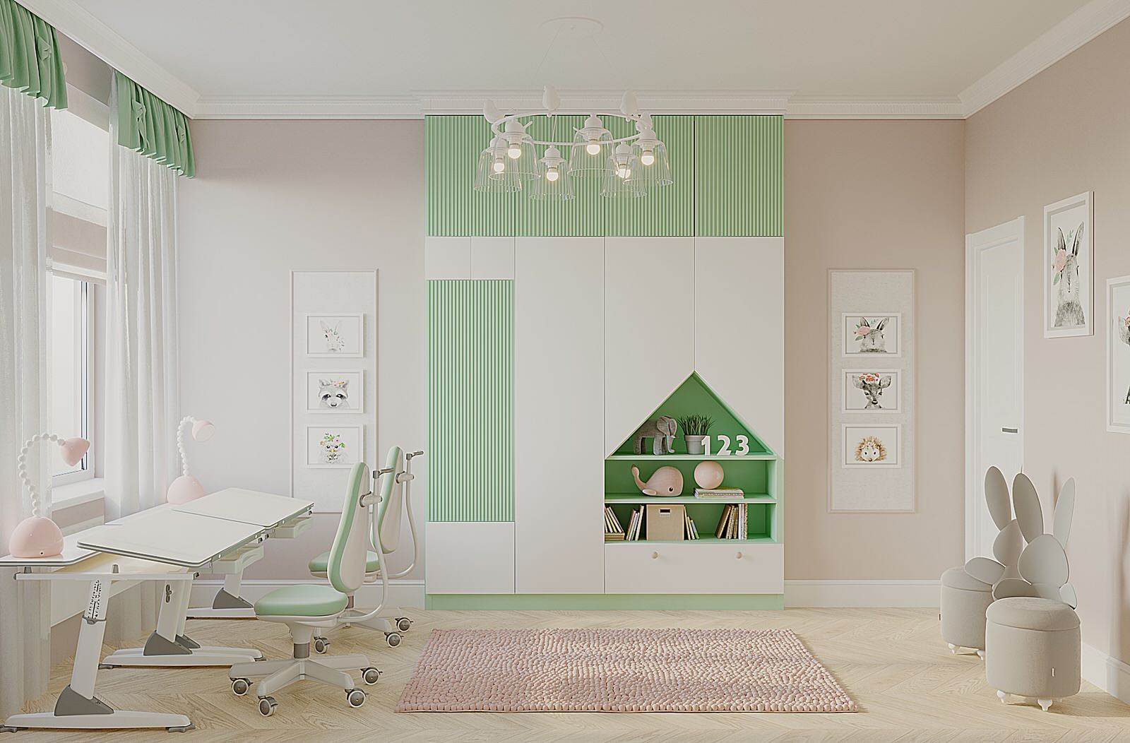 Детская для двух девочек