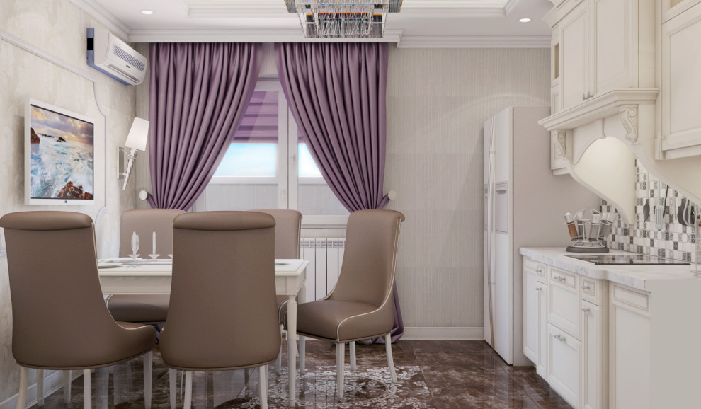 3х-комн. квартира для семьи в стиле неоклассика