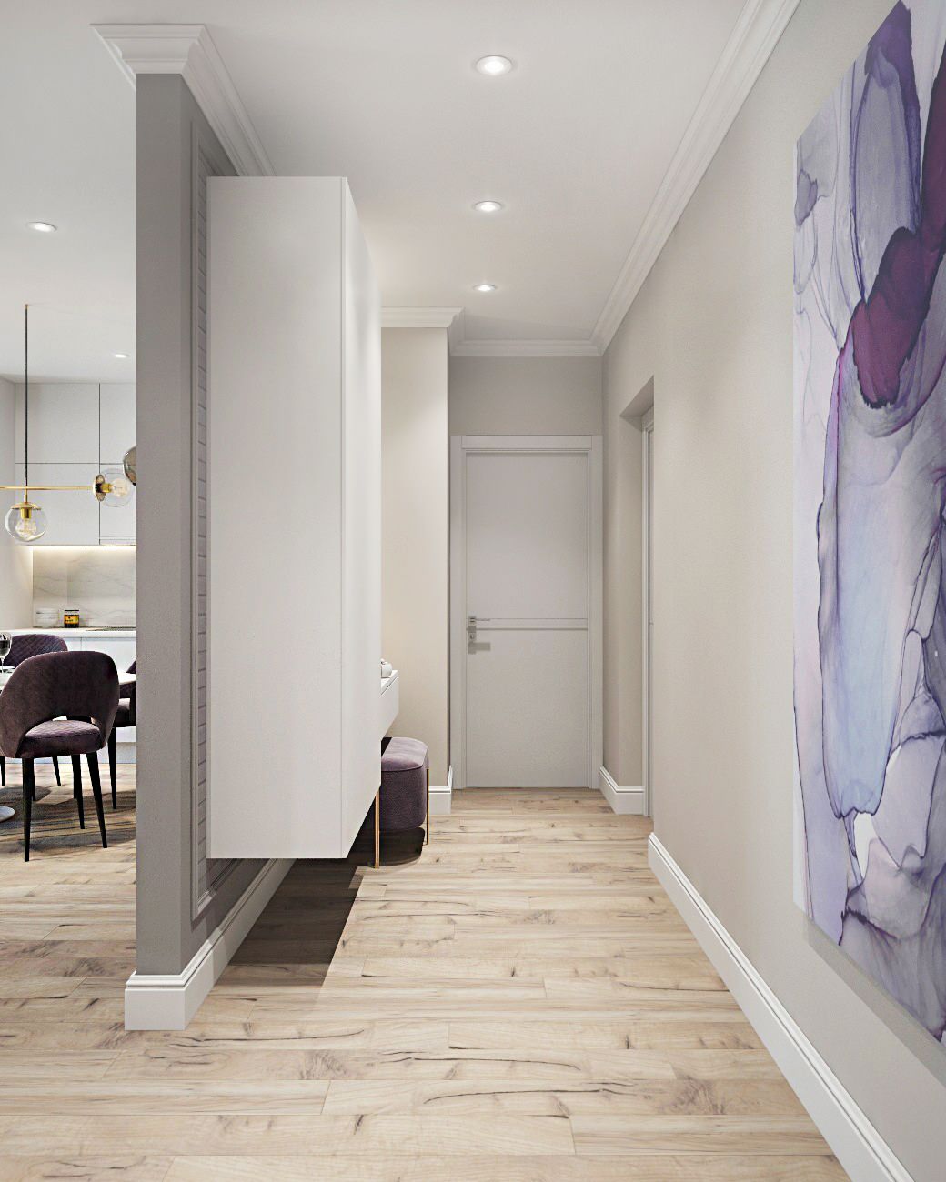 Дизайн проект 4-х комнатной квартиры в ЖК Планета