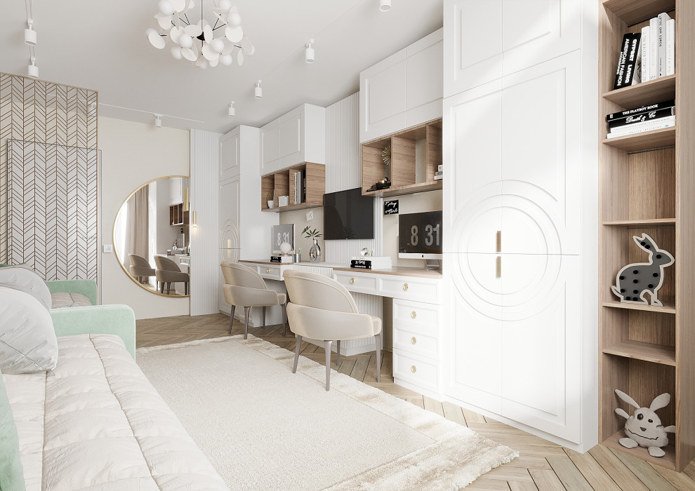 Серый-зеленый оазис: гармония контрастов