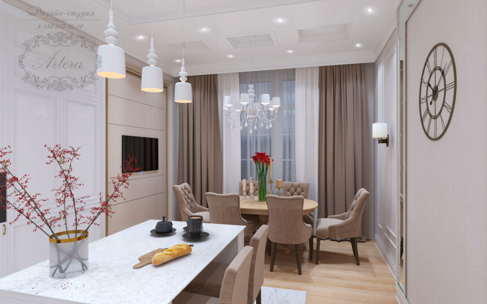 Дизайн квартиры 92 кв.м., Тамбов