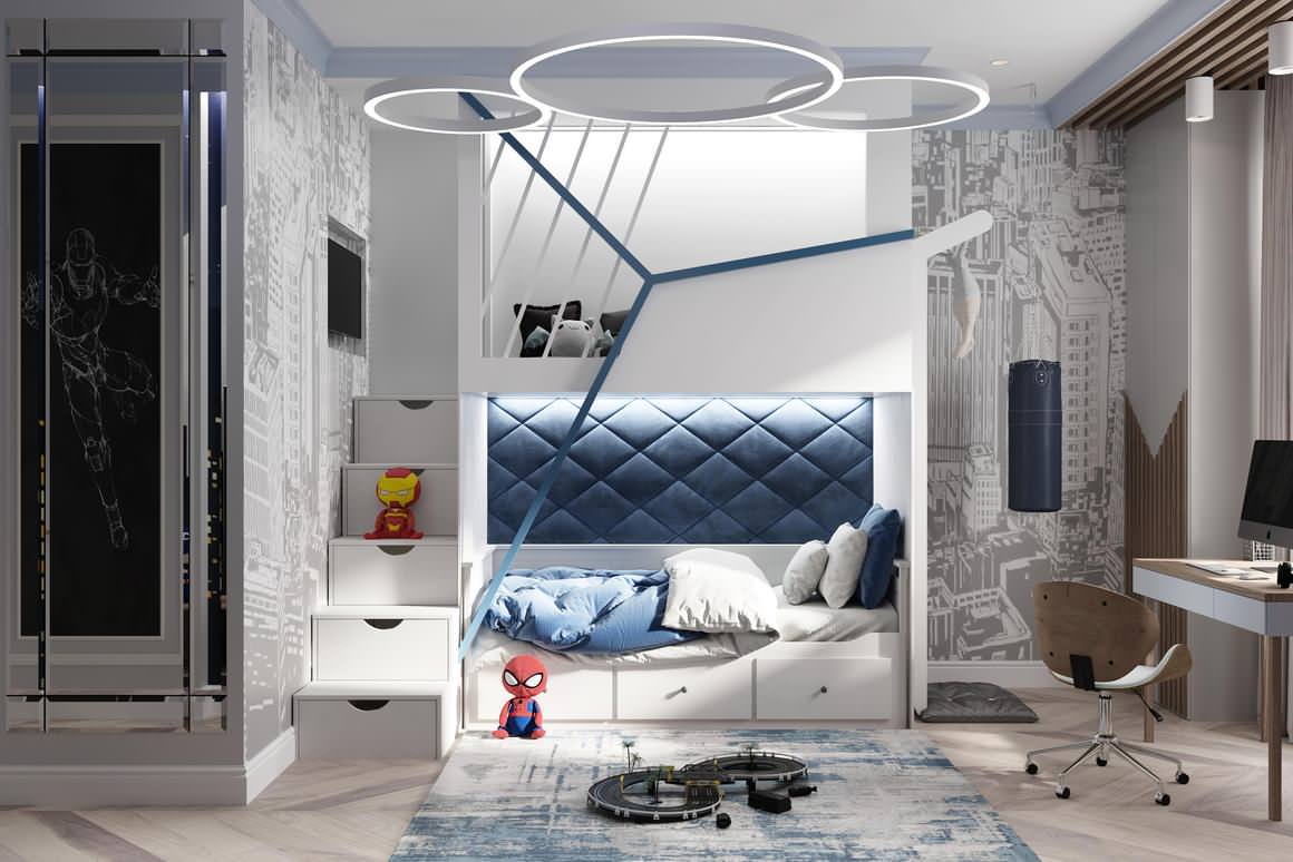 Роскошная современная классика для семьи с детьми в ЖК Русский Дом - 144 метра